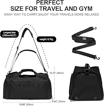 Amazon.co.jp: IX INOXTO 35L スポーツジムバッグ 男女兼用 防水